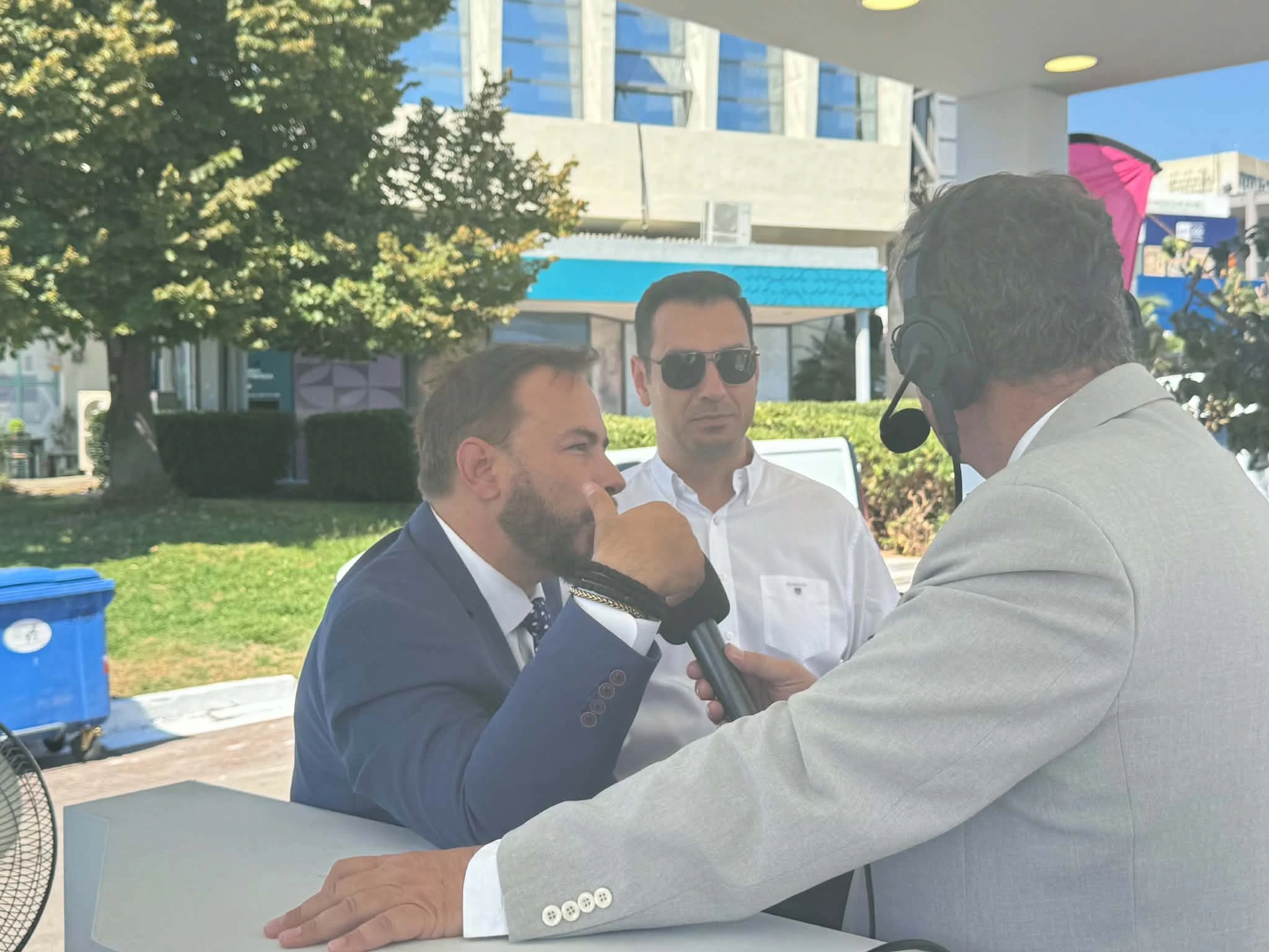(αριστερά) Διαμαντής Γκολιδάκης, Σπυρίδων&nbsp;Κουλκουδίνας και Δήμος Βαρδάκης