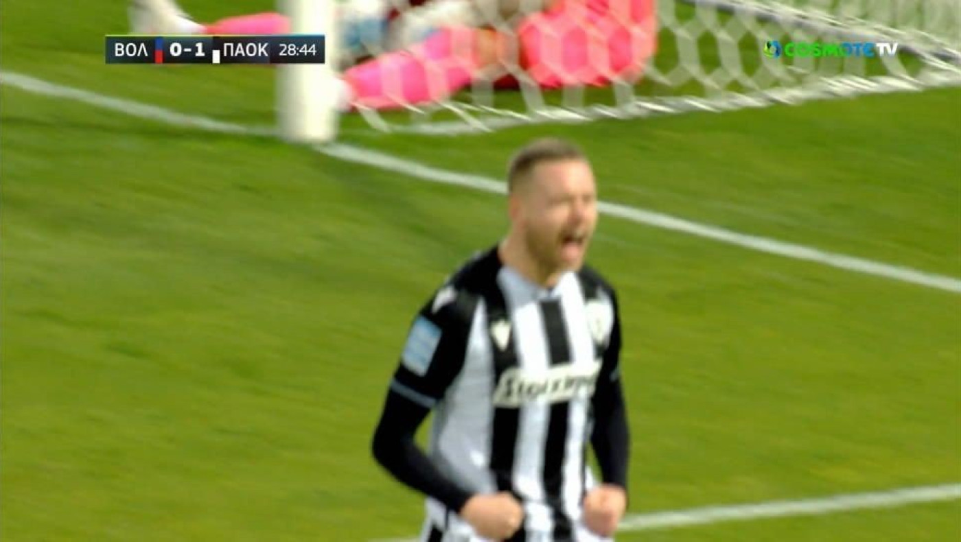 Το 0-2 του ΠΑΟΚ στον Βόλο με τον Ίνγκασον