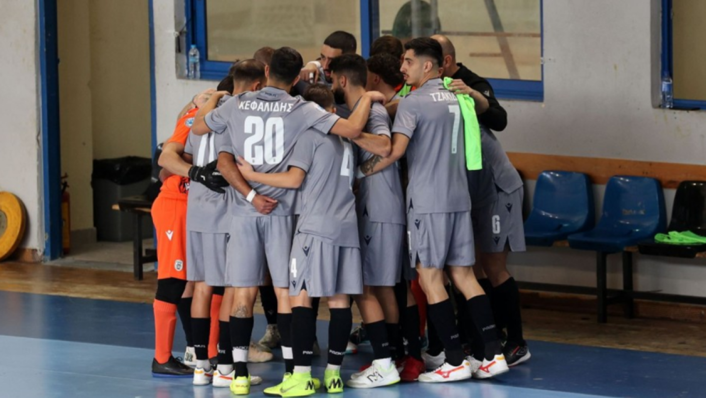 ΠΑΟΚ - Futsal: Επιστροφή στις νίκες με υπογραφή Τσίτσου