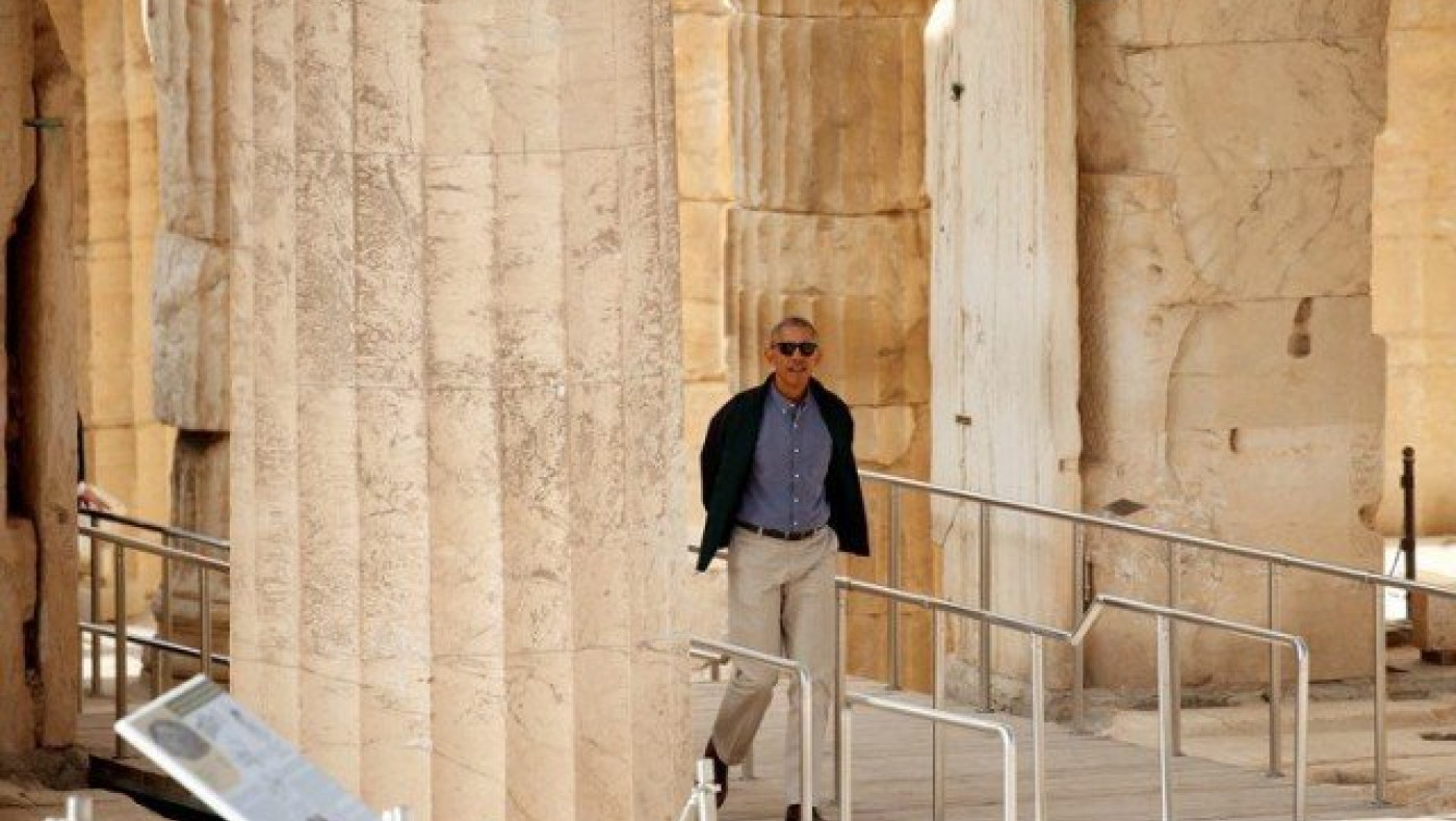 Η  επίσκεψη του Ομπάμα στην  Ακρόπολη (ΦΩΤΟ & ΒΙΝΤΕΟ)