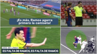 Σκάνδαλο στο Μπαρτσελόνα - Ρεάλ: Ο «VAR» έλεγε στον διαιτητή ότι προηγήθηκε φάουλ του Ράμος στον Λενγκλέ πριν το πέναλτι
