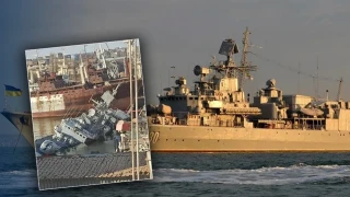 Ουκρανοί βύθισαν τη ναυαρχίδα του Πολεμικού Ναυτικού για να μην την πάρουν οι Ρώσοι