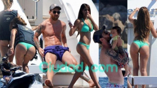 Αναστάτωσε την Ίμπιζα η σύζυγος   του Μέσι!  (pics)